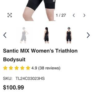 Women’s Triathlon Tri Suit size XL